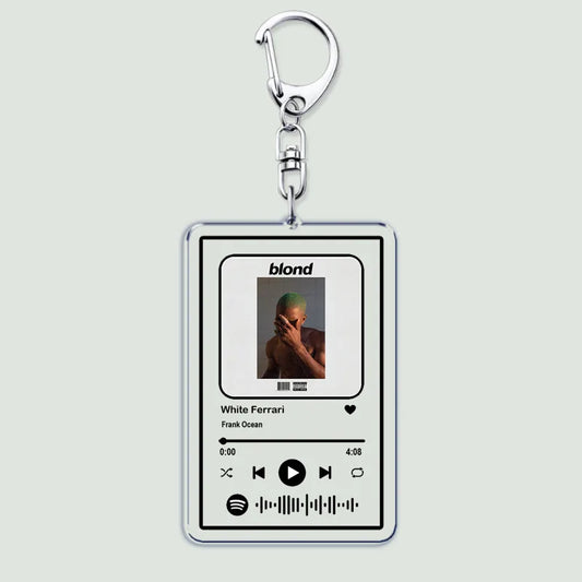 Frank Ocean Channel Orange & Blonde Spotify-Style Keychain – Unique Custom Design