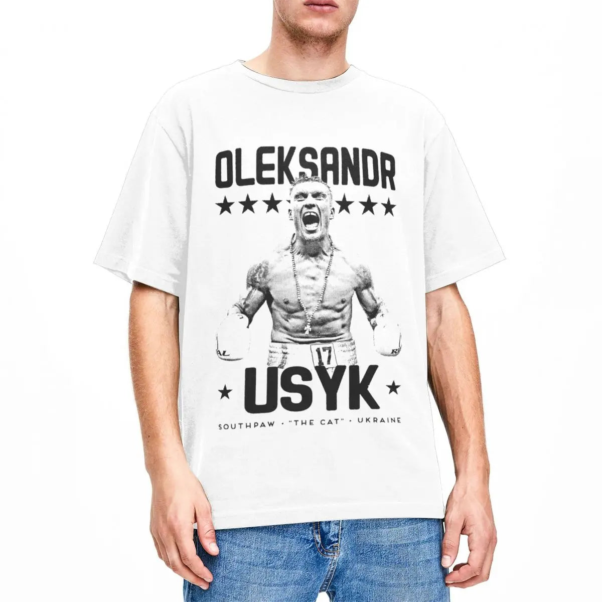 Oleksandr Usyk Boxing Champion T-Shirt – Unique Custom Design