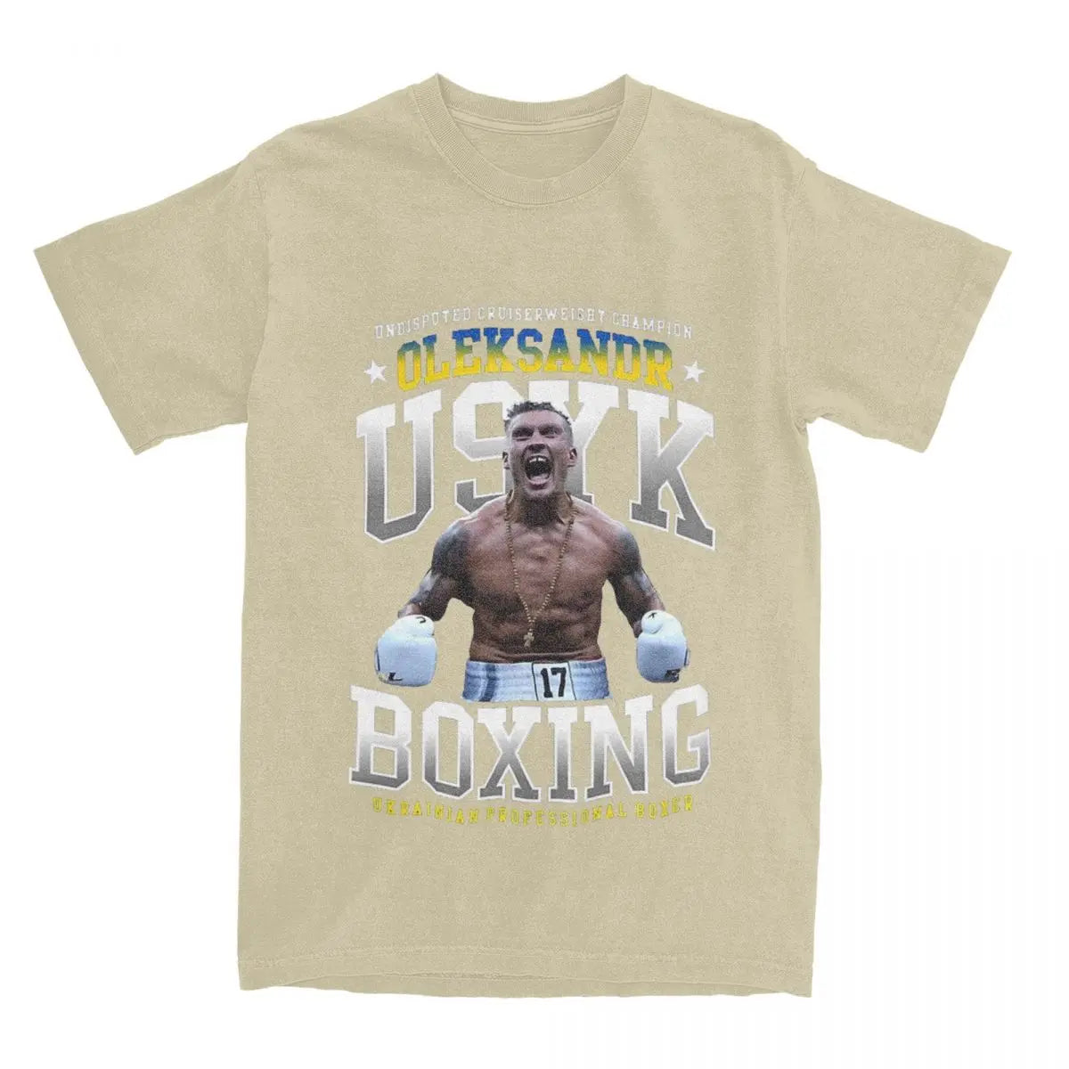 Oleksandr Usyk Champion for Ukraine T-Shirt – Unique Boxing Tribute