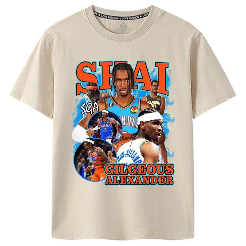 Shai Gilgeous-Alexander T-Shirt – Unique Custom Basketball Design