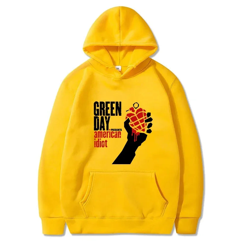 American Idiot Green Day Hoody – Custom Design Featuring Billie Joe Armstrong Inspiration