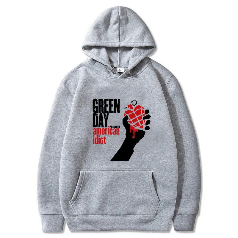 American Idiot Green Day Hoody – Custom Design Featuring Billie Joe Armstrong Inspiration