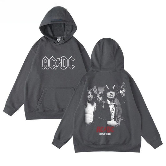 Highway to Hell AC/DC-Inspired Hoody – Custom Rock Design, Tribute to Legends