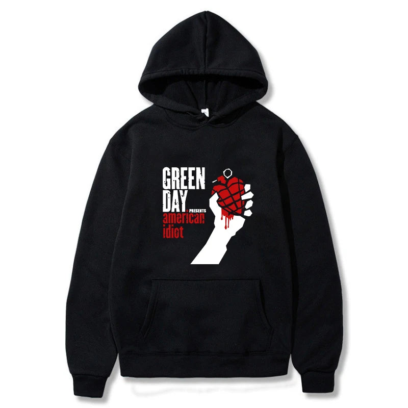 American Idiot Green Day Hoody – Custom Design Featuring Billie Joe Armstrong Inspiration