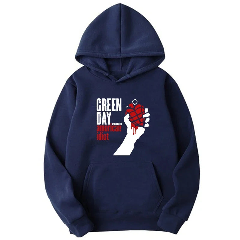 American Idiot Green Day Hoody – Custom Design Featuring Billie Joe Armstrong Inspiration