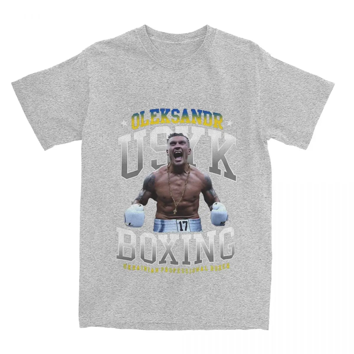 Oleksandr Usyk Champion for Ukraine T-Shirt – Unique Boxing Tribute