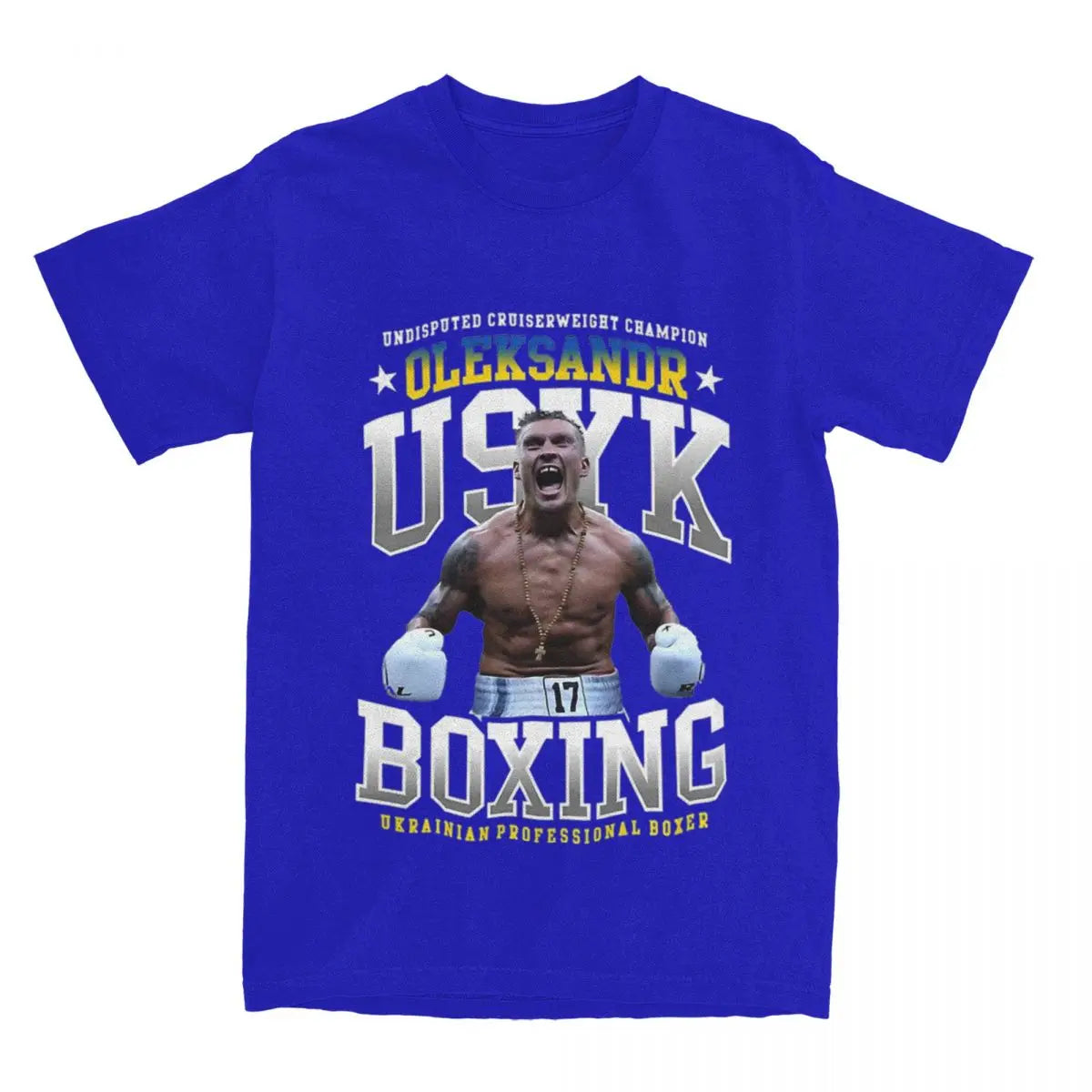 Oleksandr Usyk Champion for Ukraine T-Shirt – Unique Boxing Tribute