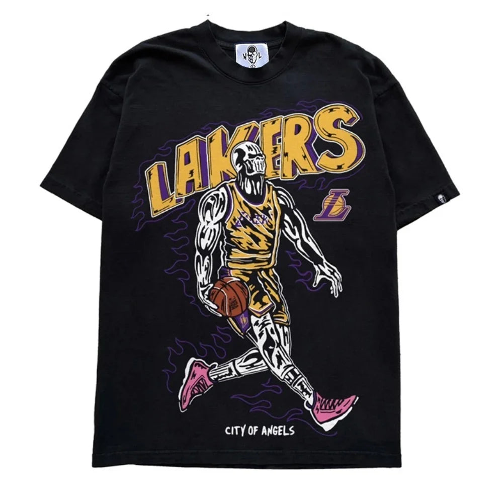 LA Lakers-Inspired T-Shirt – Unique Custom Basketball Design