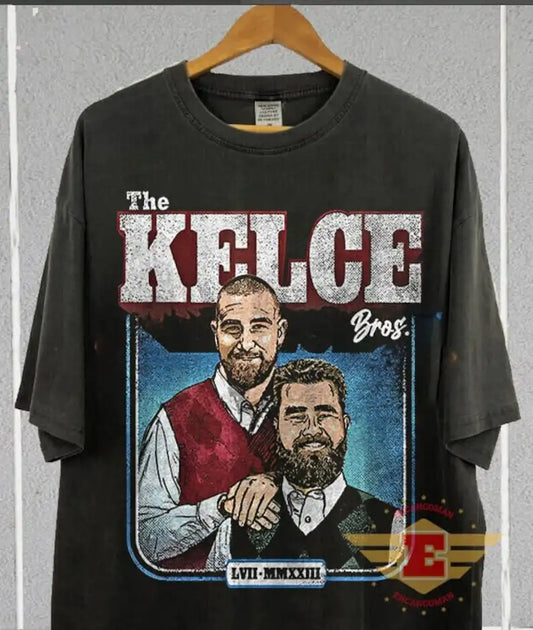 Jason and Travis Kelce T-Shirt - Dockside