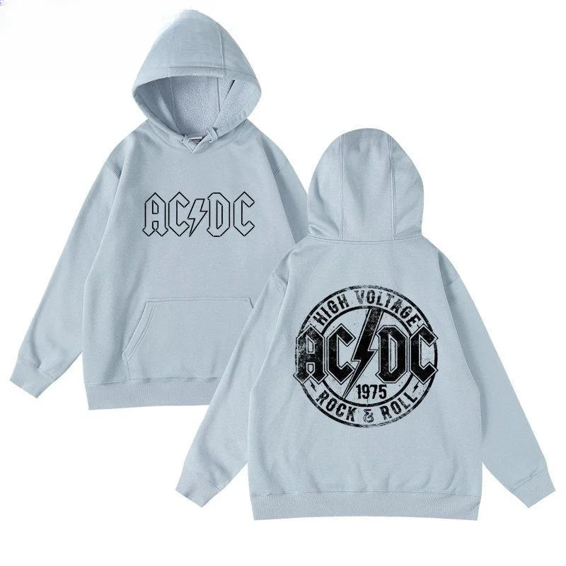 High Voltage AC/DC-Inspired Hoody – Custom Design Tribute to Rock Legends