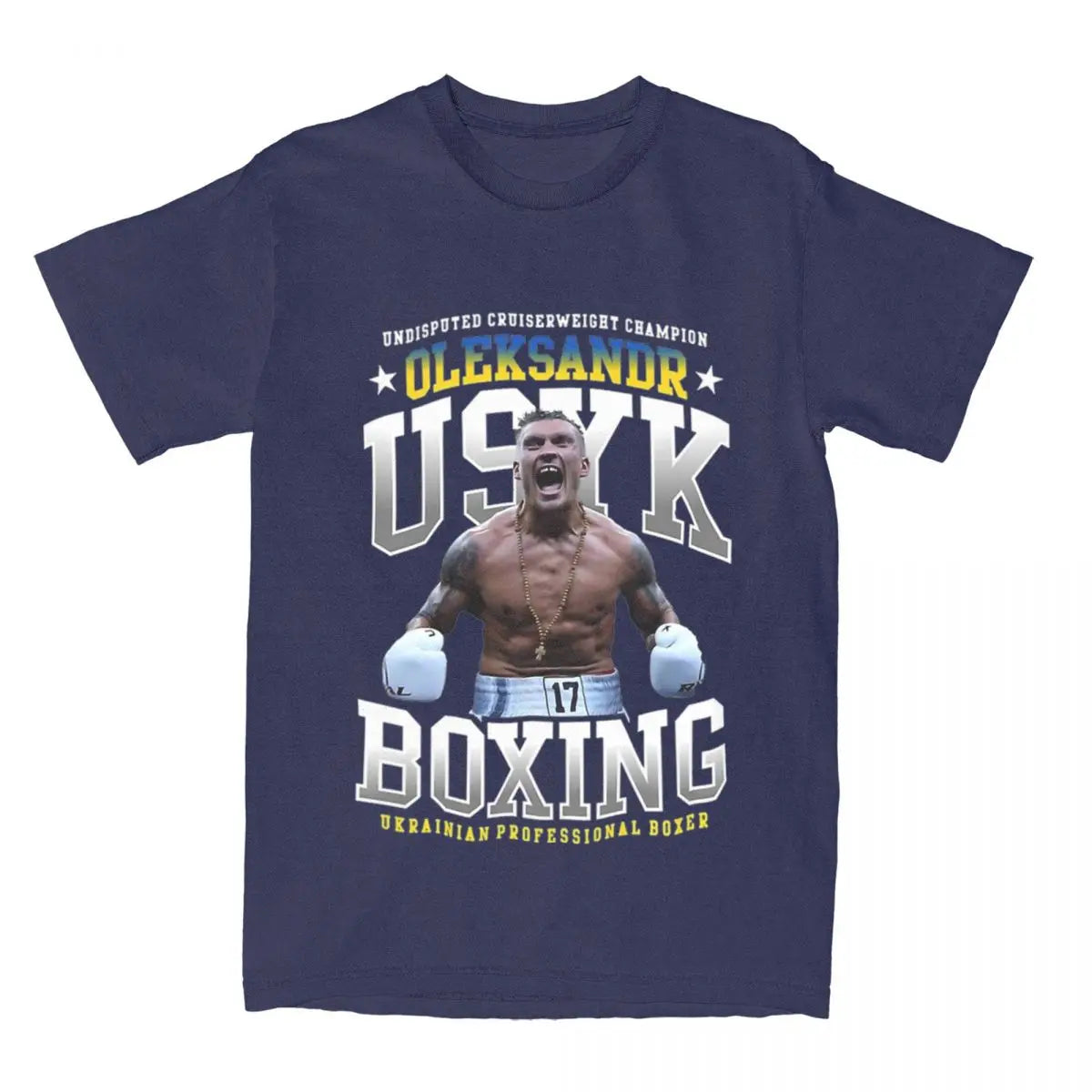 Oleksandr Usyk Champion for Ukraine T-Shirt – Unique Boxing Tribute