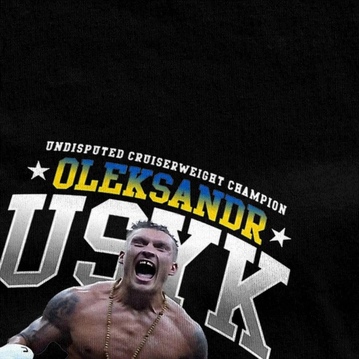 Oleksandr Usyk Champion for Ukraine T-Shirt – Unique Boxing Tribute