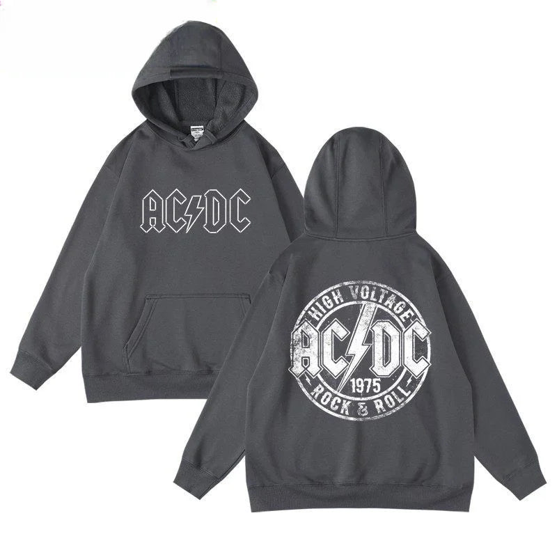 High Voltage AC/DC-Inspired Hoody – Custom Design Tribute to Rock Legends