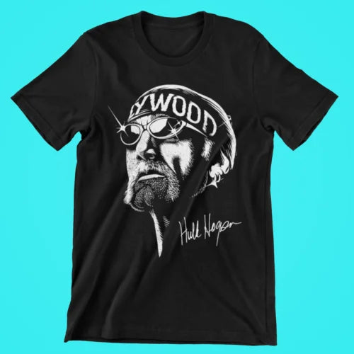 Hulk Hogan Hollywood T-Shirt – Custom Design for WWE & Wrestling Fans