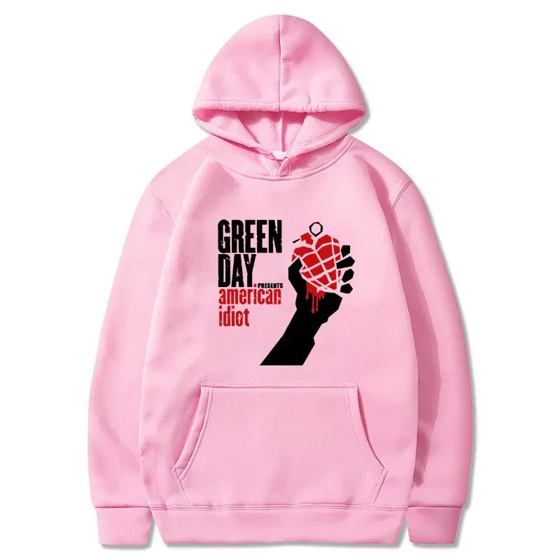 American Idiot Green Day Hoody – Custom Design Featuring Billie Joe Armstrong Inspiration