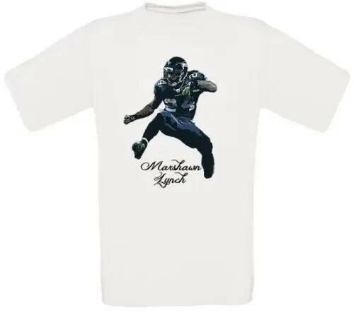 Beast Mode Marshawn Lynch T-Shirt – Retro Football Fan Tee