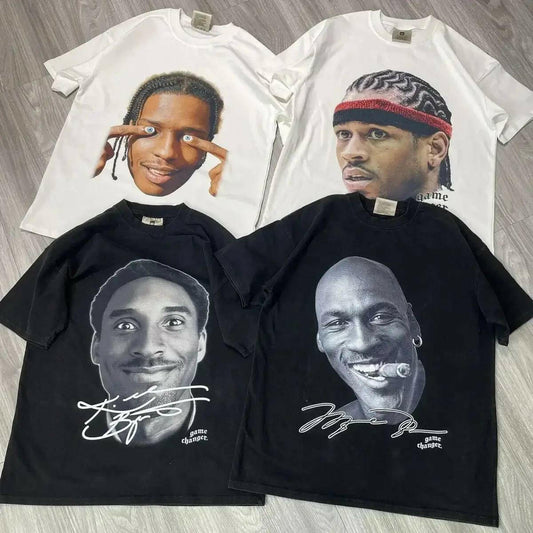 Game Changer T-Shirts – Michael Jordan, A$AP Rocky, Sade, Kobe Bryant, Allen Iverson, Chief Keef, Lil Yachty Graphics